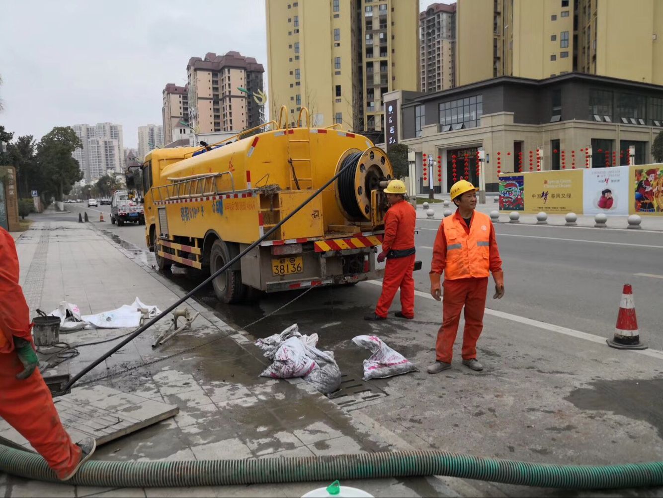 锡山排污管道清淤-管道清洗